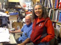 Clara Gath, one of our investors, from Southern Calfornia and Norman. Photo by Eldon Gath, taken with an iPhone