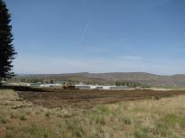 Removing the overburden at the building site